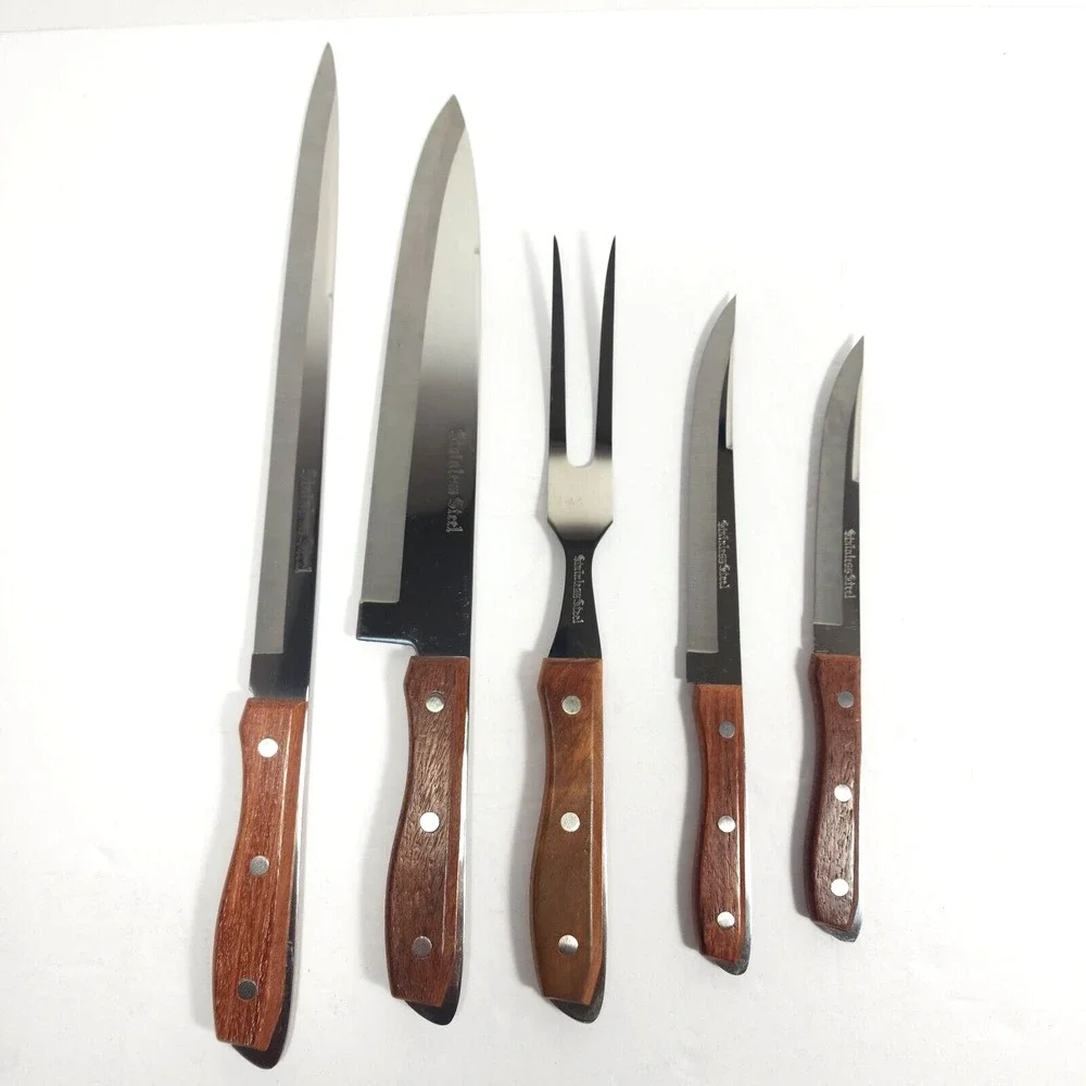 Vintage Royal Lancer Stainless Steel Knife‎ Set in Original Box